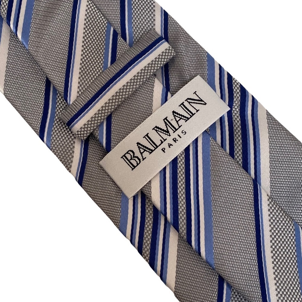 Authentic Balmain Silk Tie